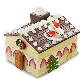 夢のクリスマスケーキコンテスト 2014年グランプリ作品「お家形ケーキ」